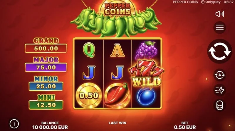 Pepper Coins - simbol Wild pada gulungan